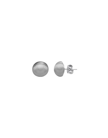 12mm Gray Earrings Mabe