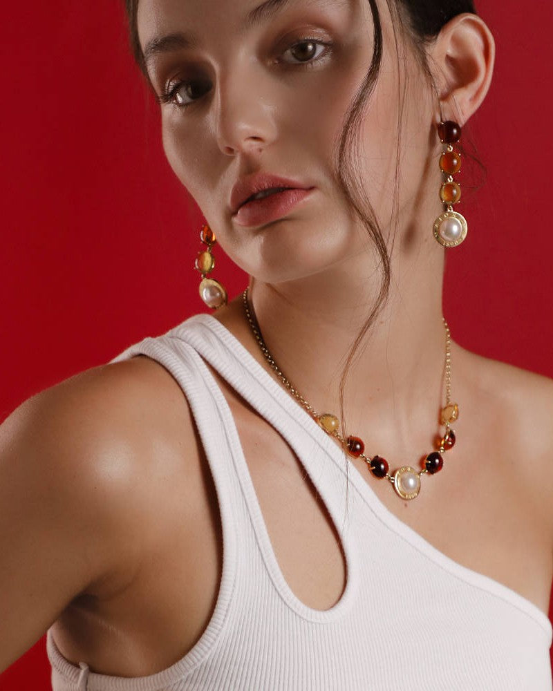 Short Amber Necklace Algaida