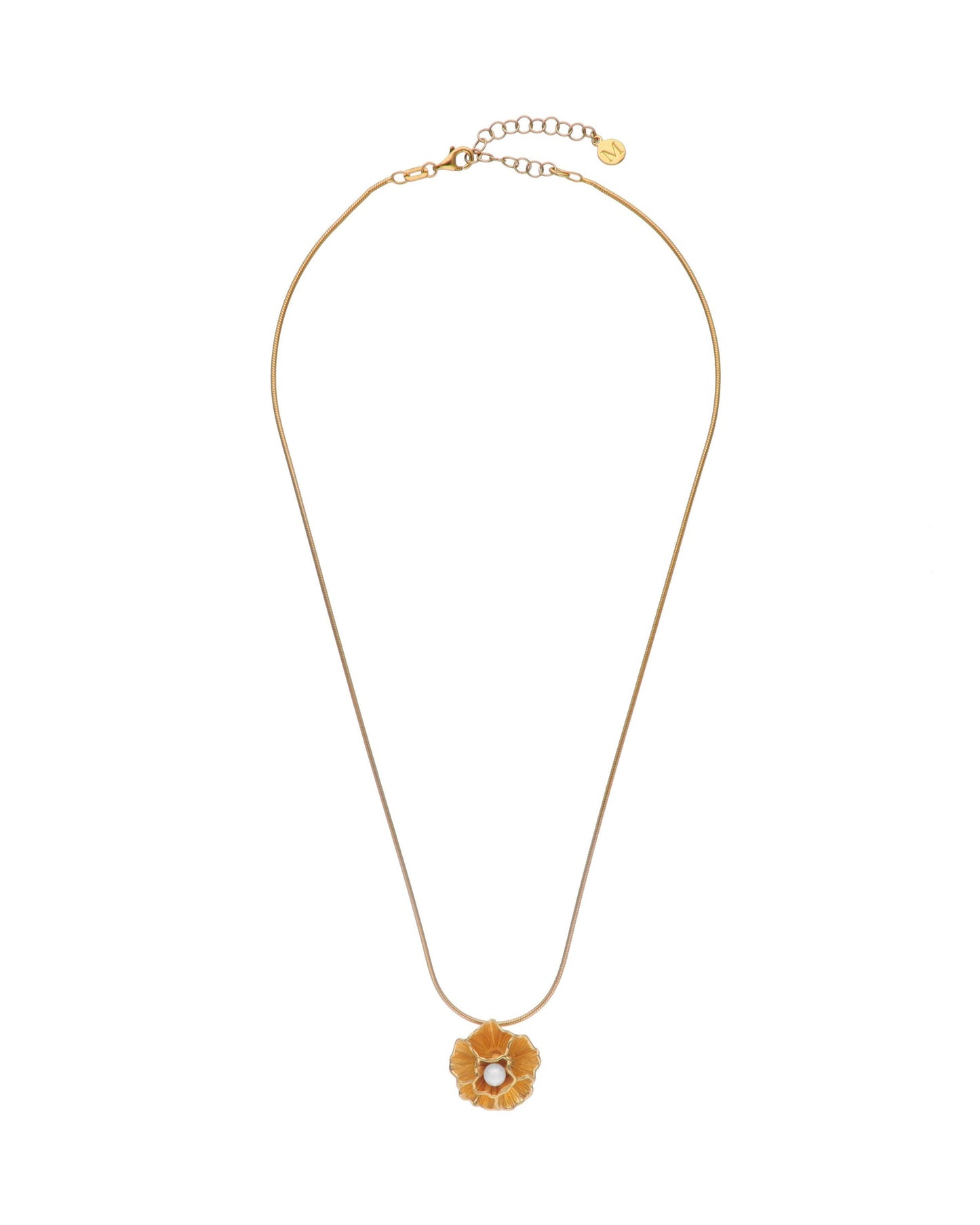 Golden Flower Necklace Clavelina