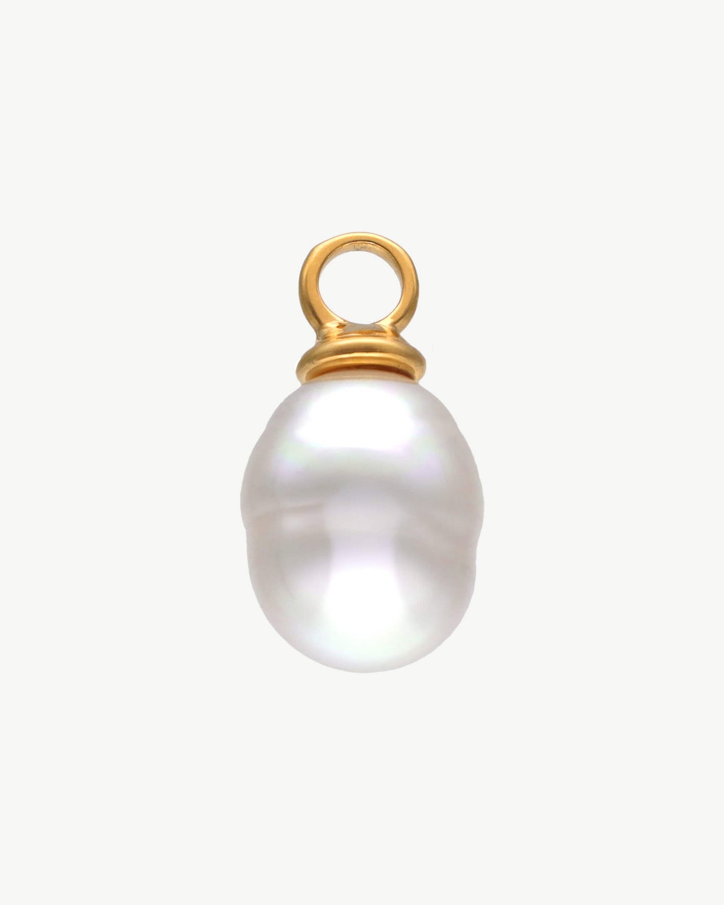 Baroque Pearl Charm 10mm White Pearl Charms