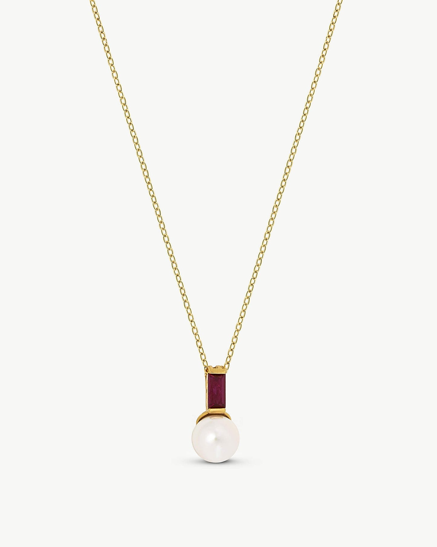 Ruby Red Necklace Selene