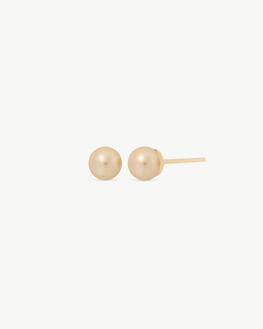 Gold and Champagne Earrings 4mm Lyra