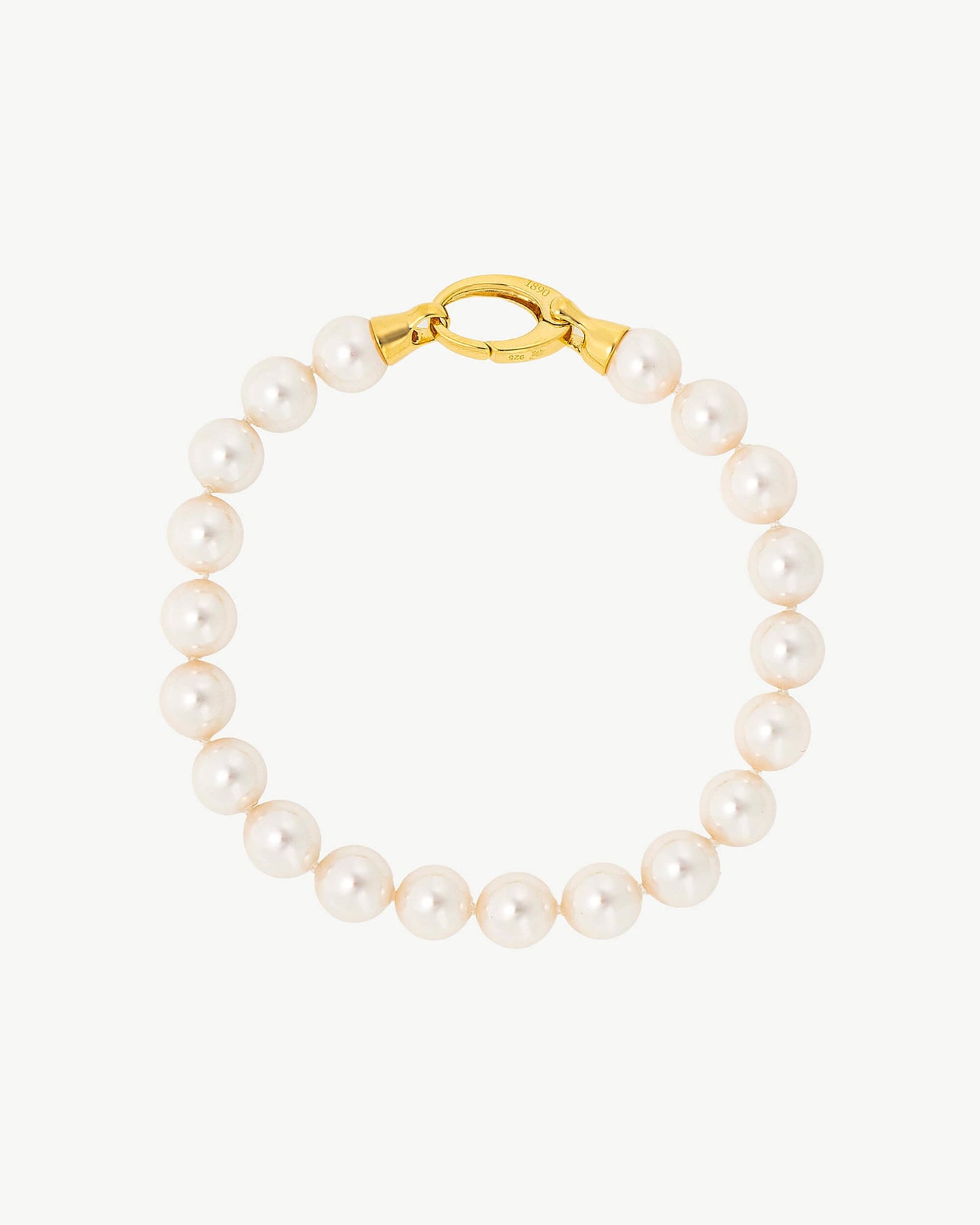 8mm Golden Pearl Bracelet Lyra