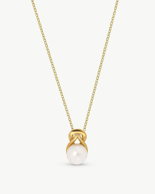 Pearl Necklace 12mm Golden Vega
