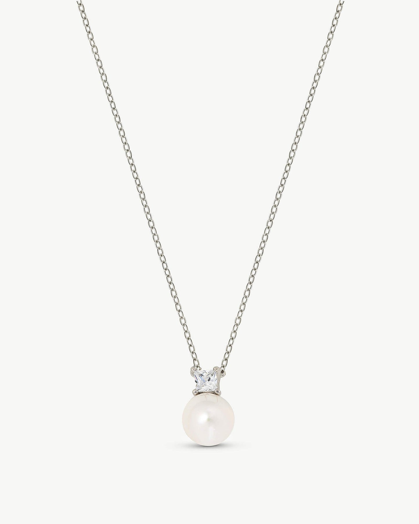 Zircon and Pearl Necklace Selene