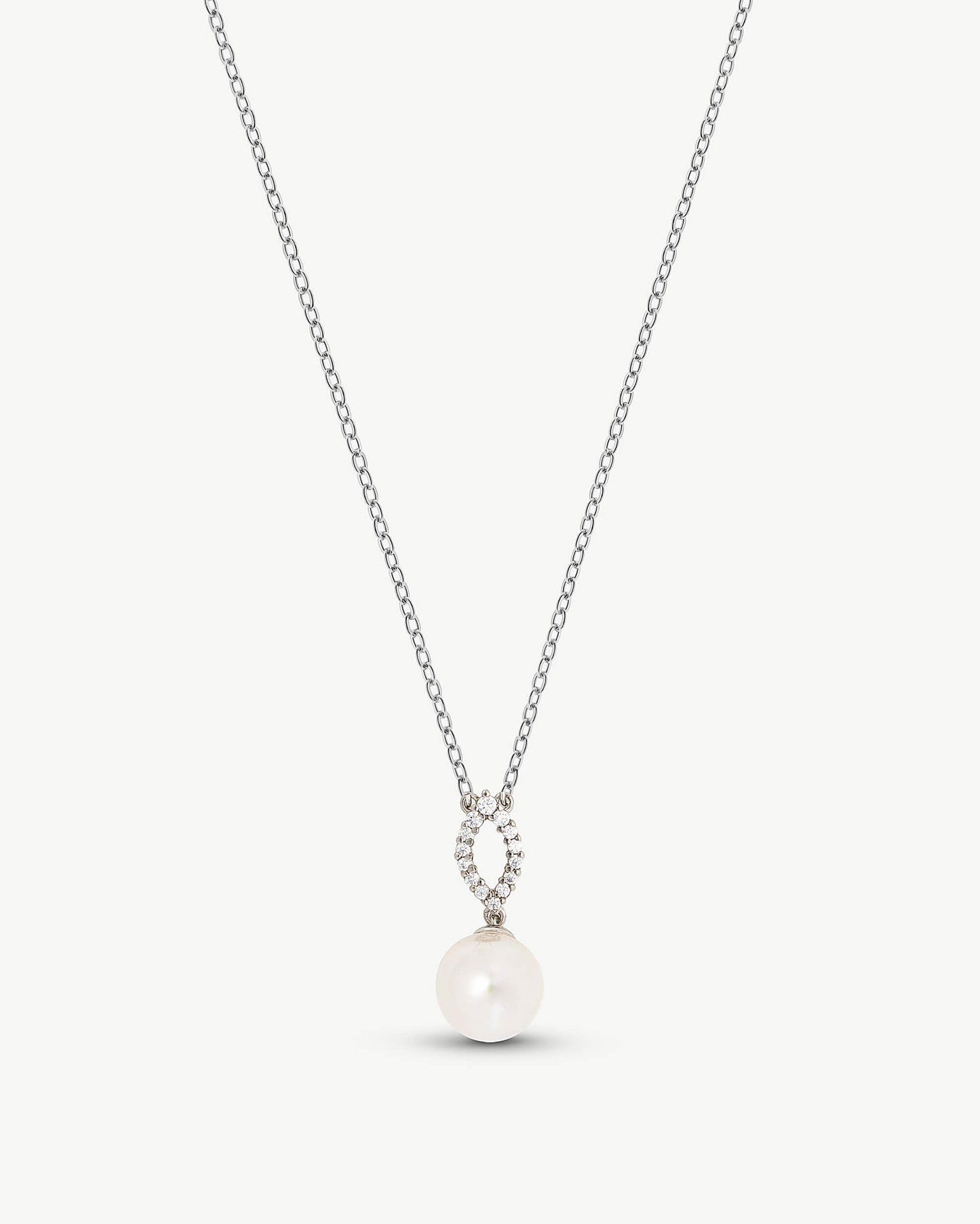 Pearl and Zircon Necklace Lilit