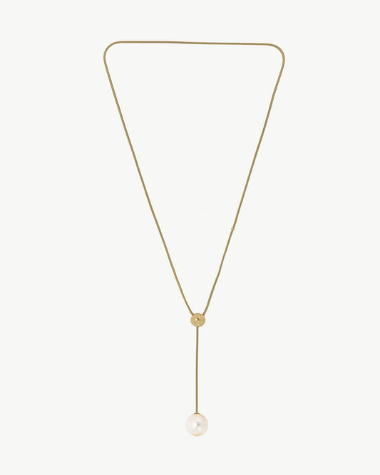 Golden Pearl Necklace Aura