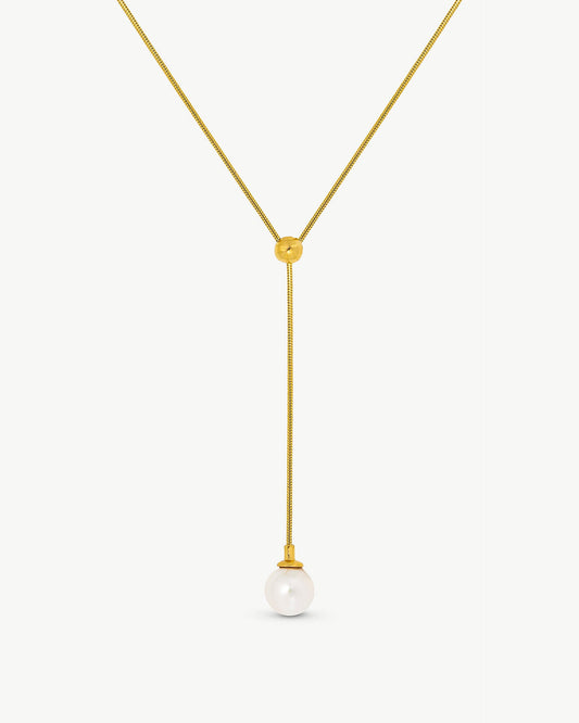 Golden Pearl Necklace Alba