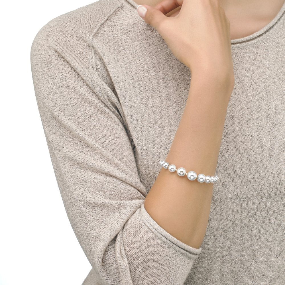 Pearl Bracelet 6-10mm Golden Lyra