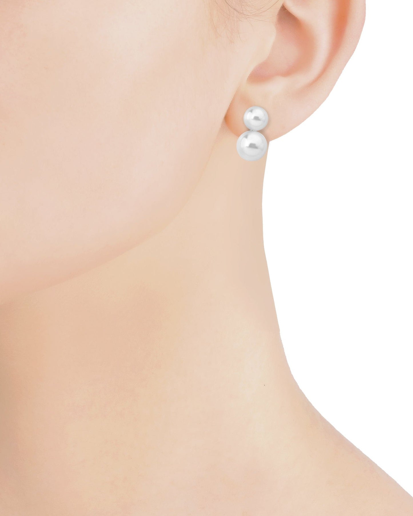 White Pearl Earrings Jour