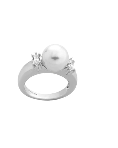 Pearl and Zircon Ring Lilit