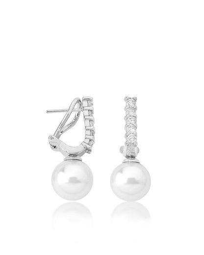 White earrings Lilit