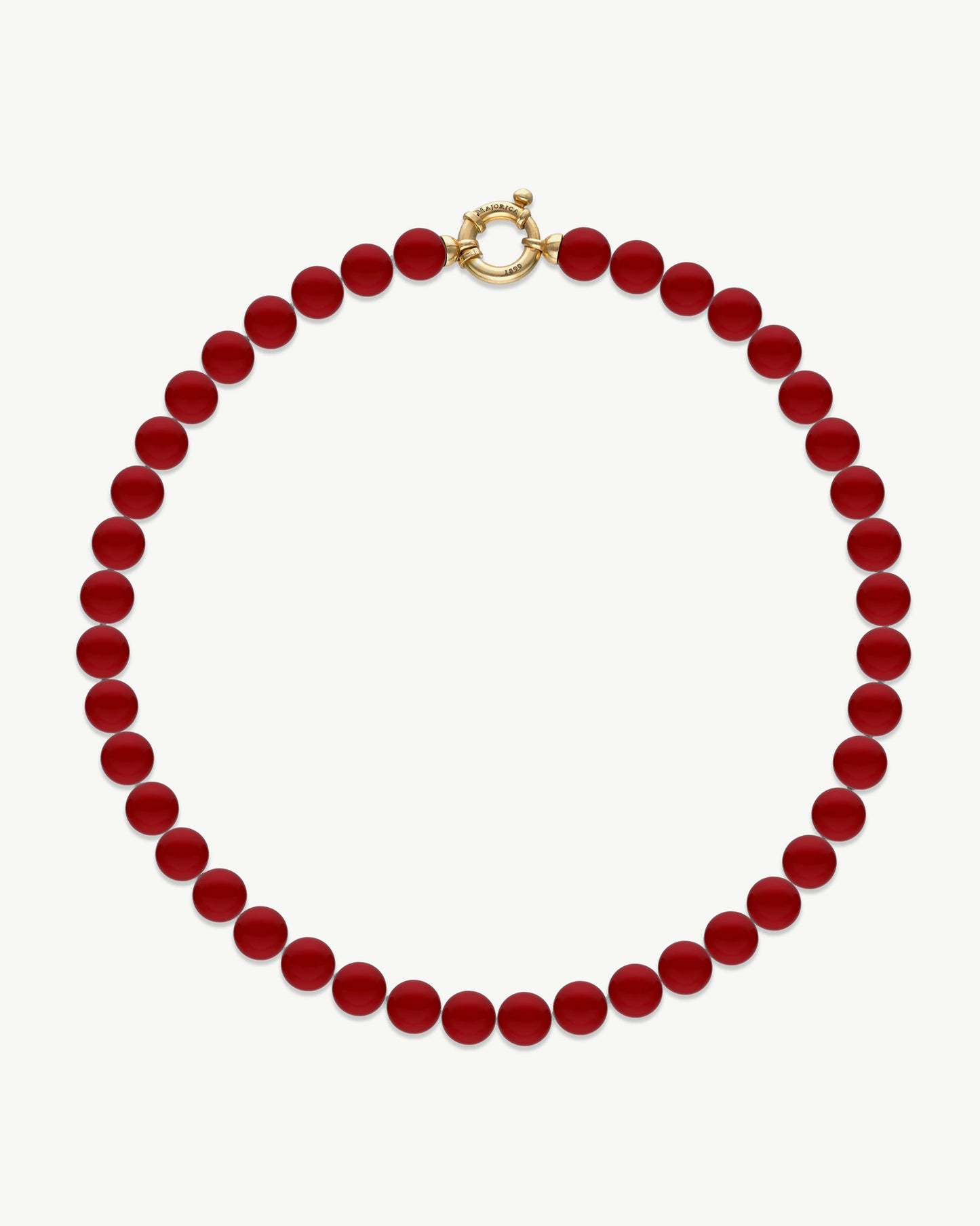 10mm Red Pearl Necklace Grace