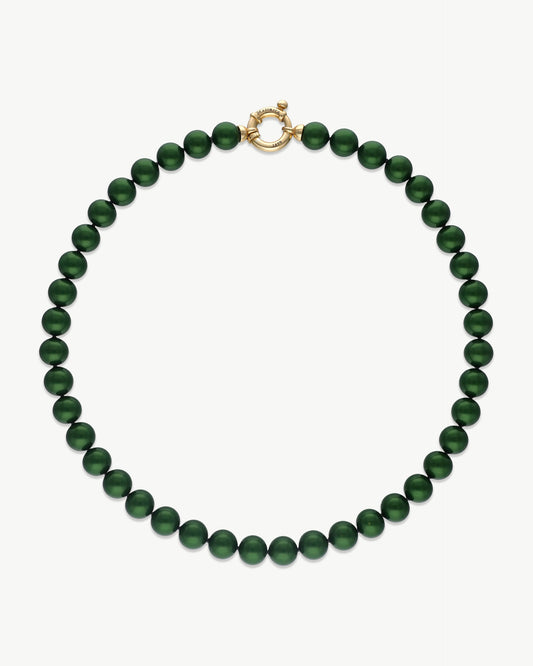 10mm Green Pearl Necklace Grace