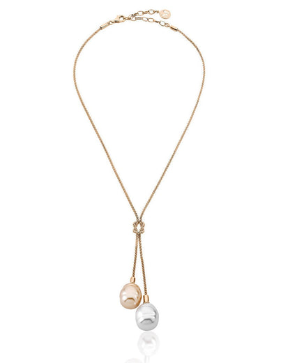 Two Golden Pearls Necklace Tender