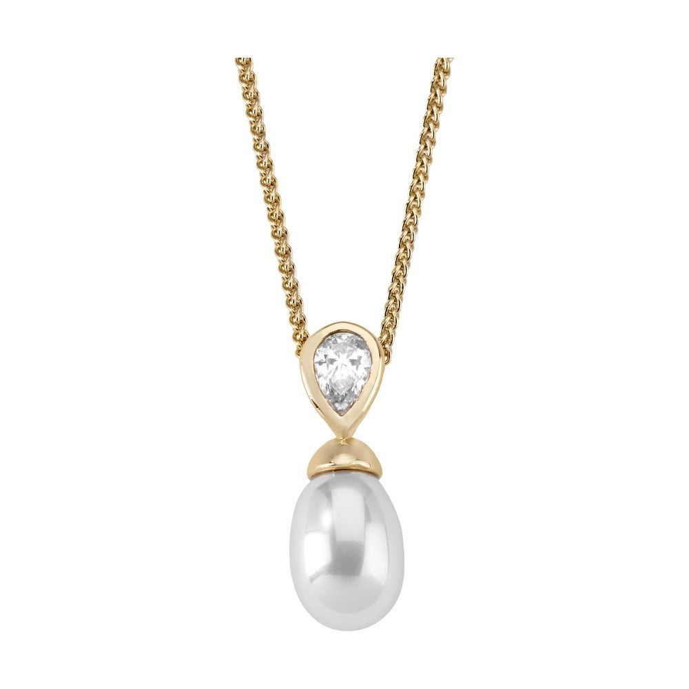 Golden Pearl Necklace Selene