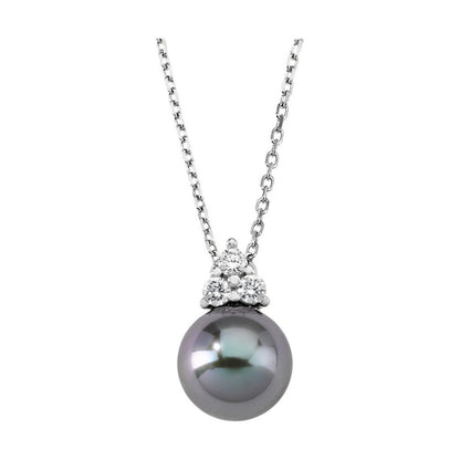 Gray Pearl Necklace Selene