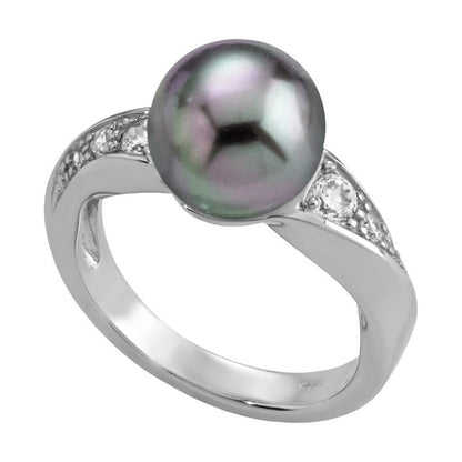 Gray Pearl Ring Casiopea