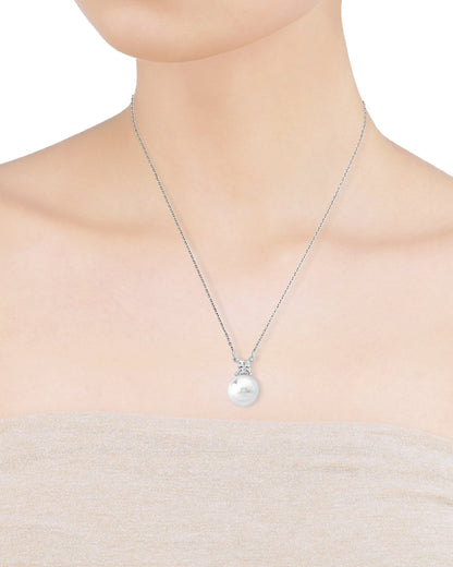 Zircon and Pearl Necklace Selene