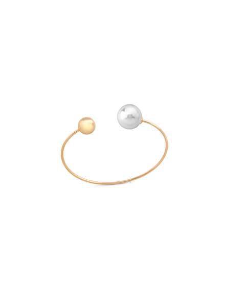 58mm 14mm Golden Pearl Bracelet Aura