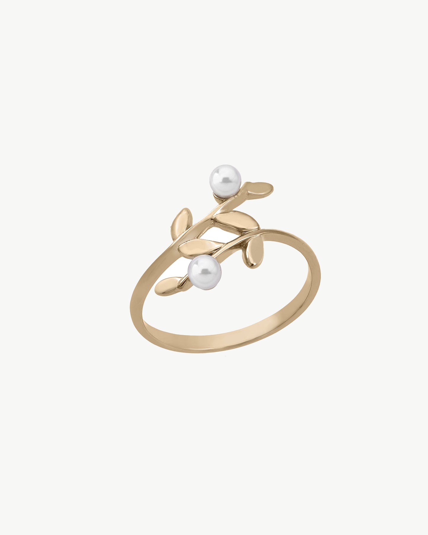 Golden Pearl Ring Juliette