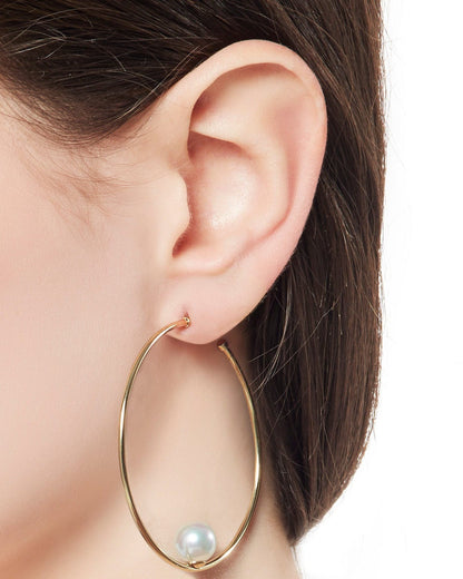 Golden Hoop Earrings Marianela