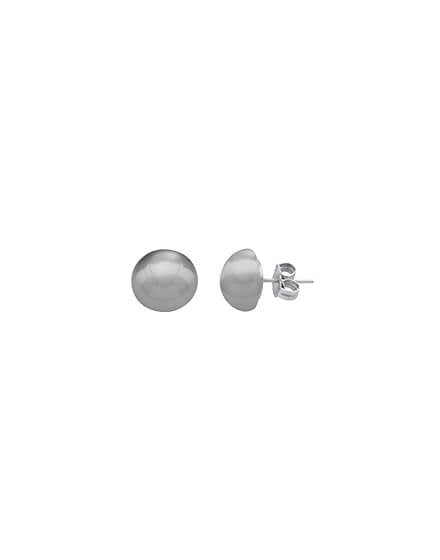 12mm Gray Earrings Mabe