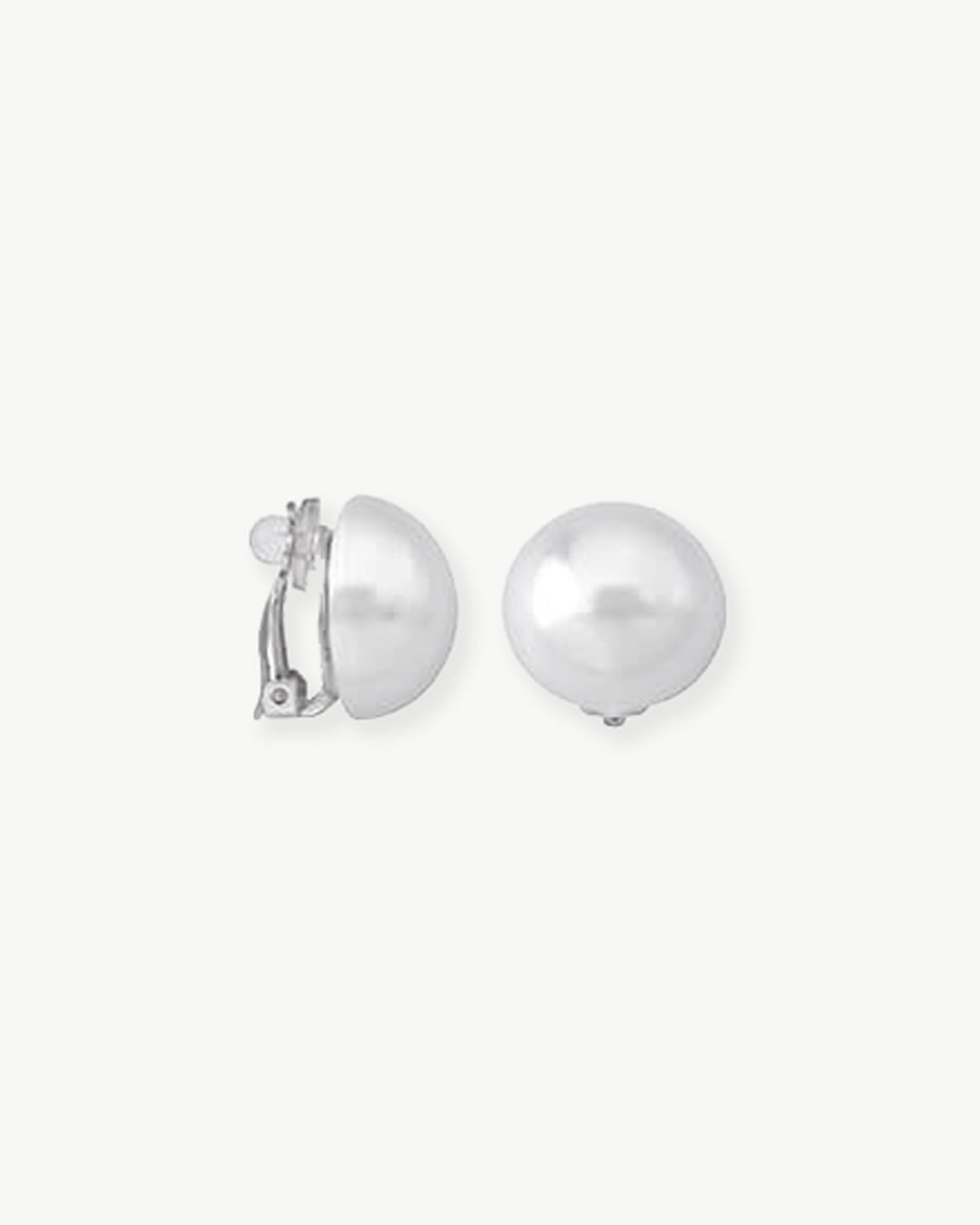 Half White Mabé Pearl Earrings Mabe