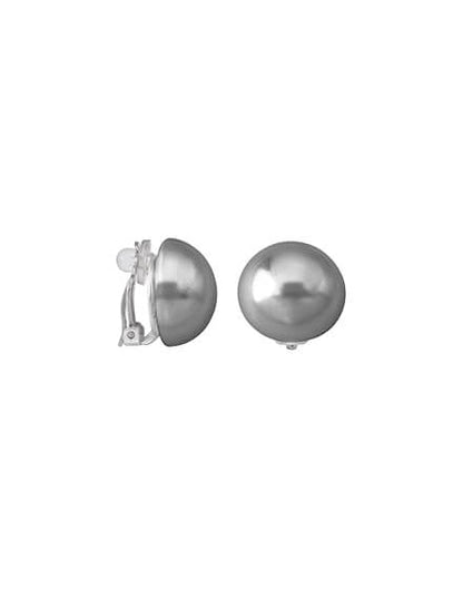 Mabé Gray Half Pearl Earrings Mabe