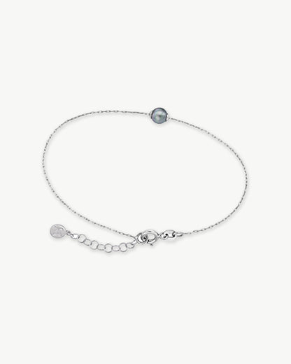 Gray Pearl Silver Bracelet Cies