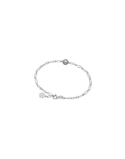 Gray Pearl Silver Bracelet Cies