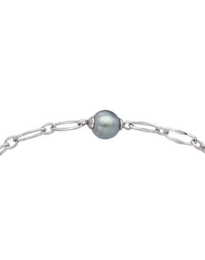 Gray Pearl Silver Bracelet Cies