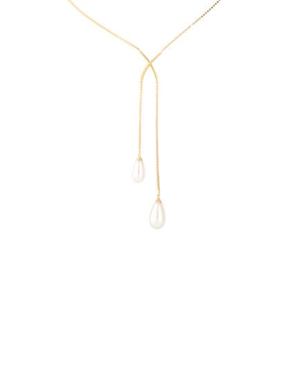 Short Golden Necklace Elixa