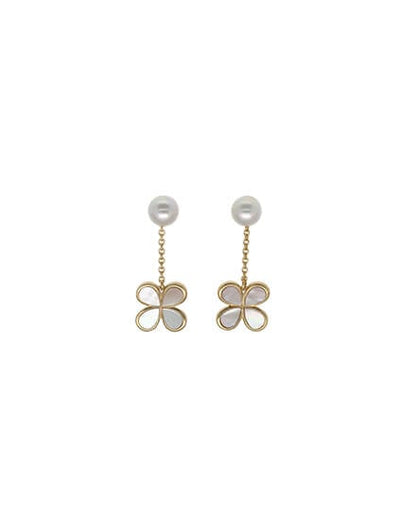 Pearl and Mother of Pearl Earrings Ayanti