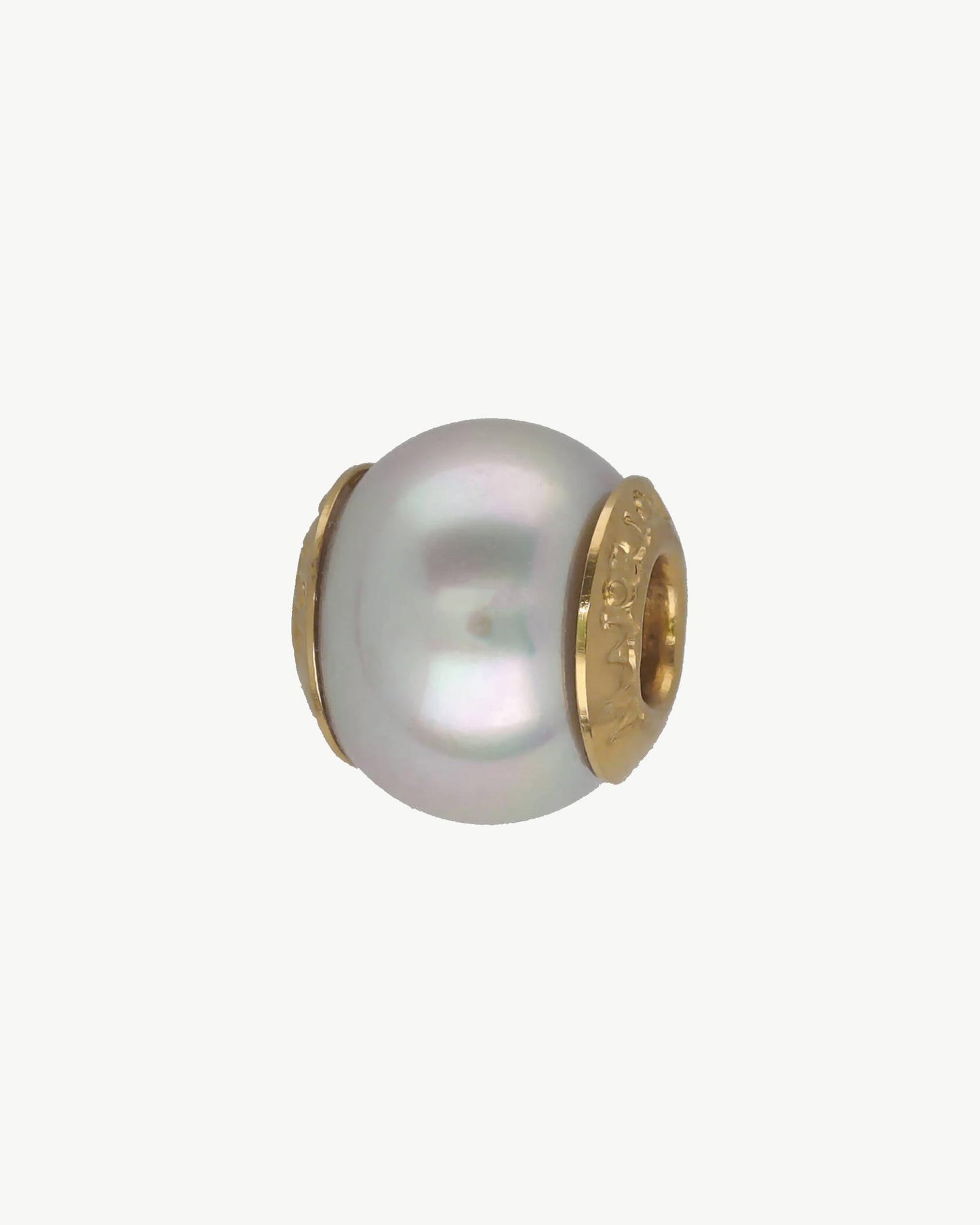 Pearl Charm 12mm Golden Zindis