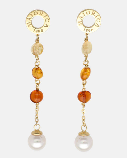 Long Amber Earrings Algaida