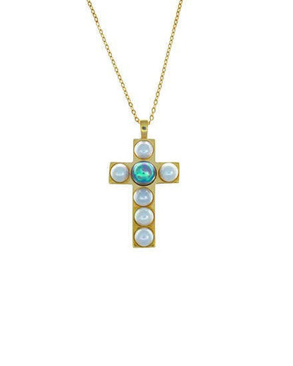 Golden Cross Charm Cruces