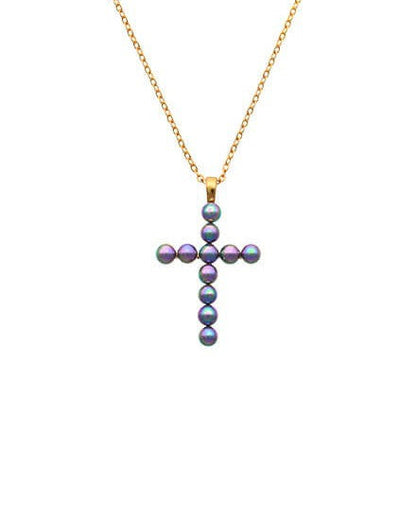 Gray Cross Charm Cruces