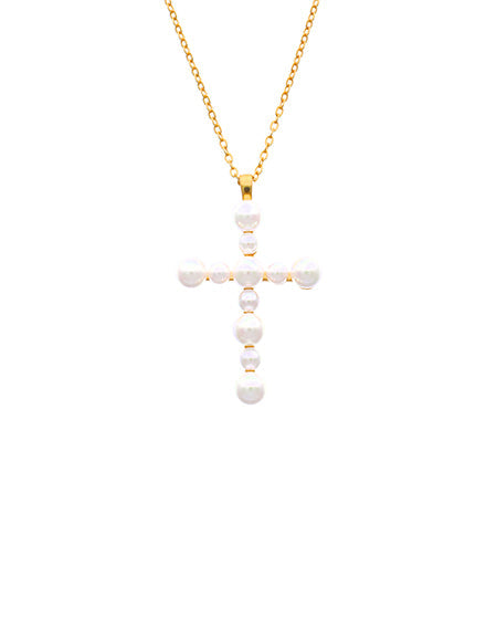 White Cross Charm Cruces