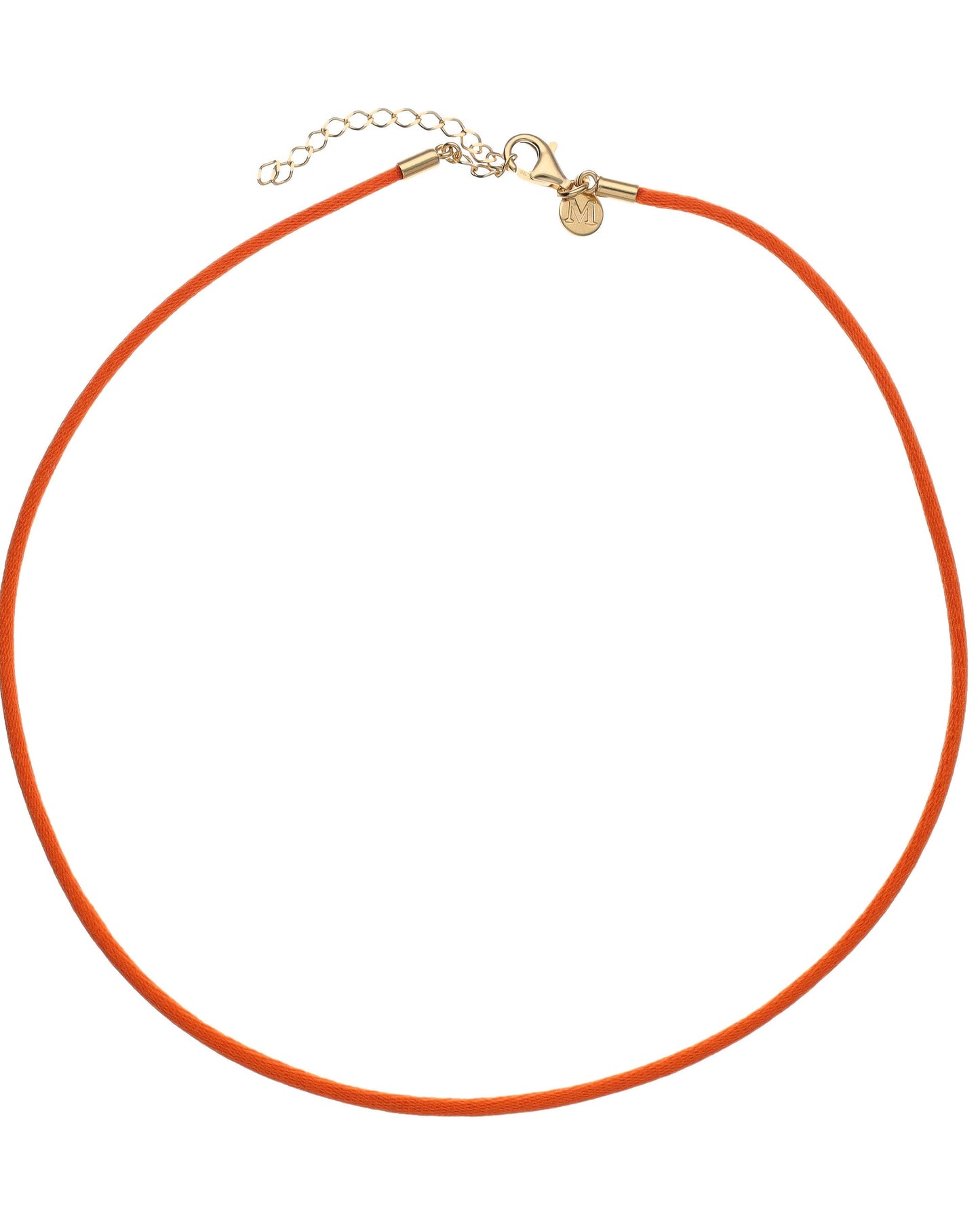 Silk Chain 40cm Orange and Gold Chains