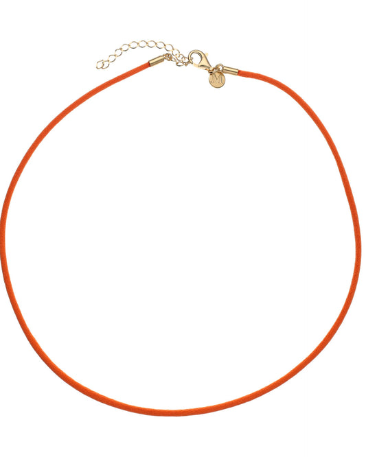 Silk Chain 40cm Orange and Gold Chains