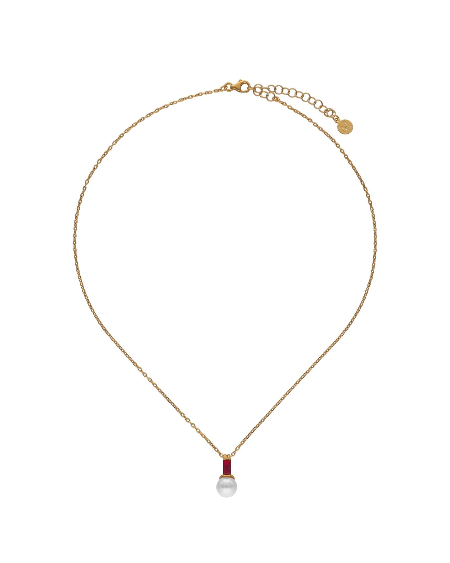 Ruby Red Necklace Selene