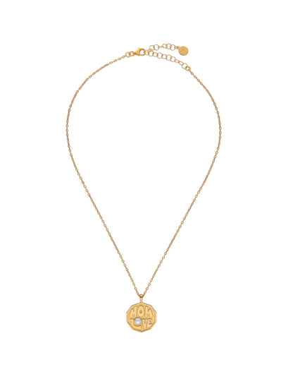 Medallion Necklace Mom Love