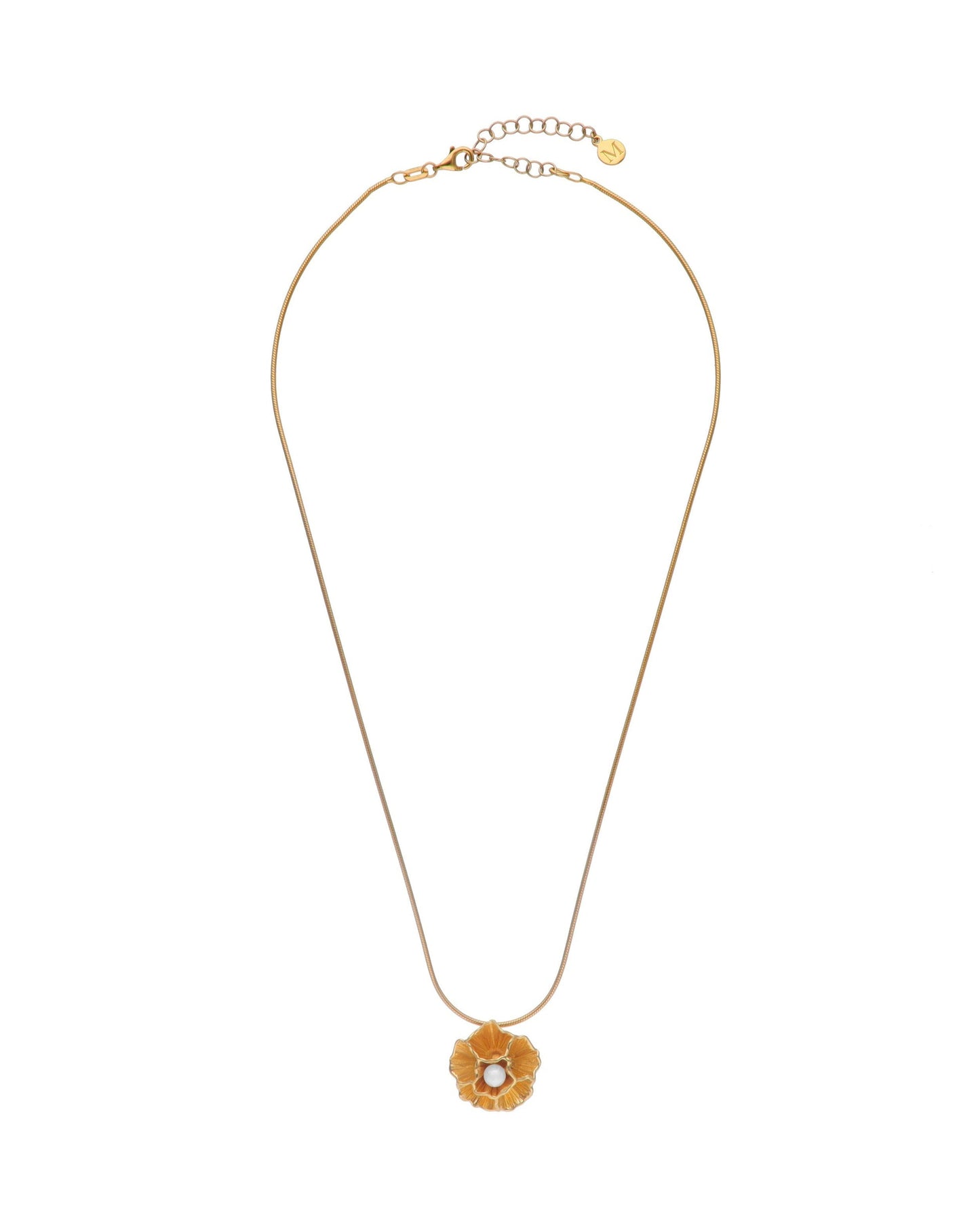 Golden Flower Necklace Clavelina