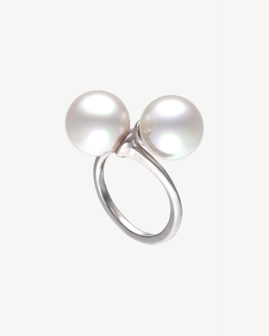 Double White Pearl Ring Twins & Triplets