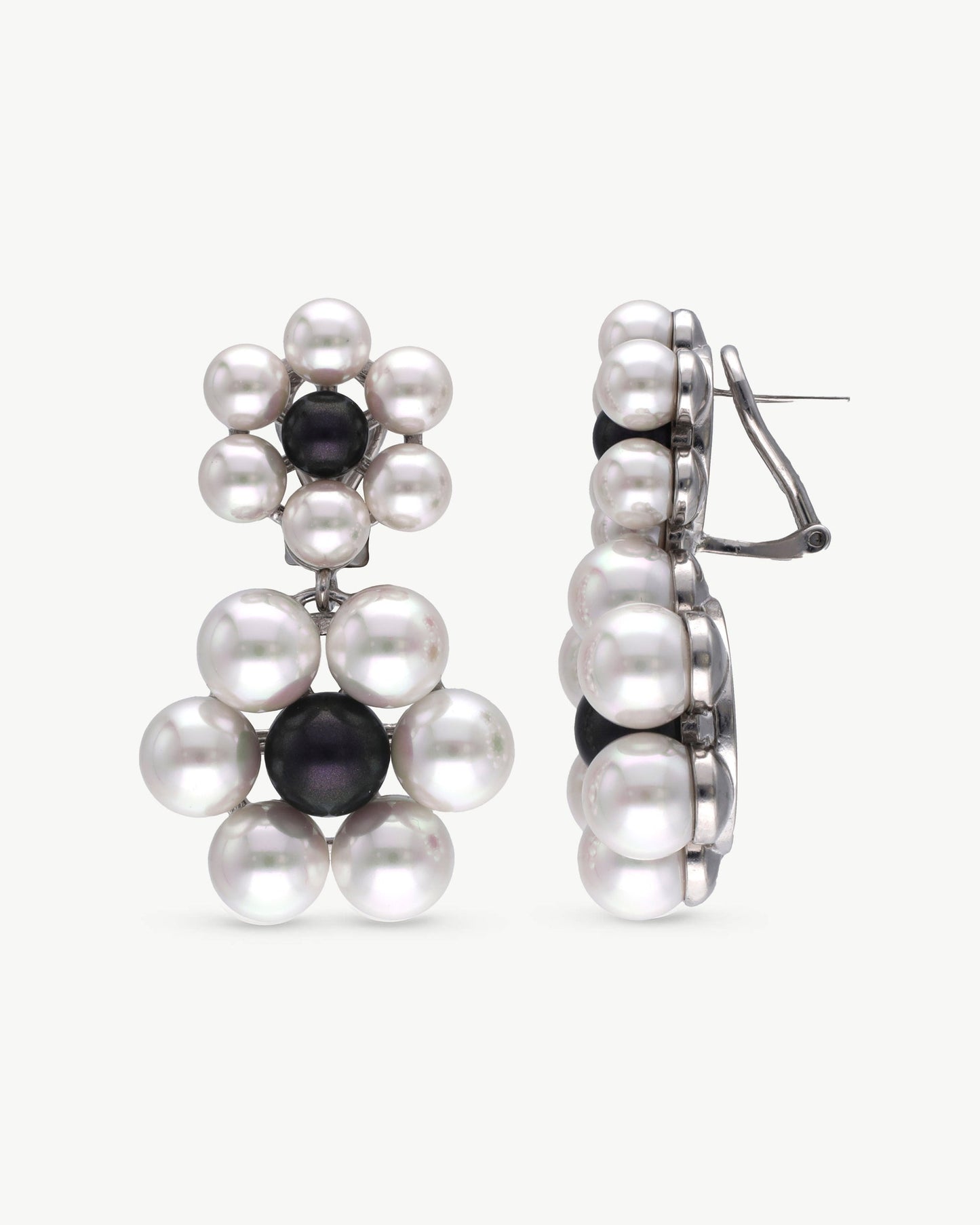 Black and White Long Earrings Kate