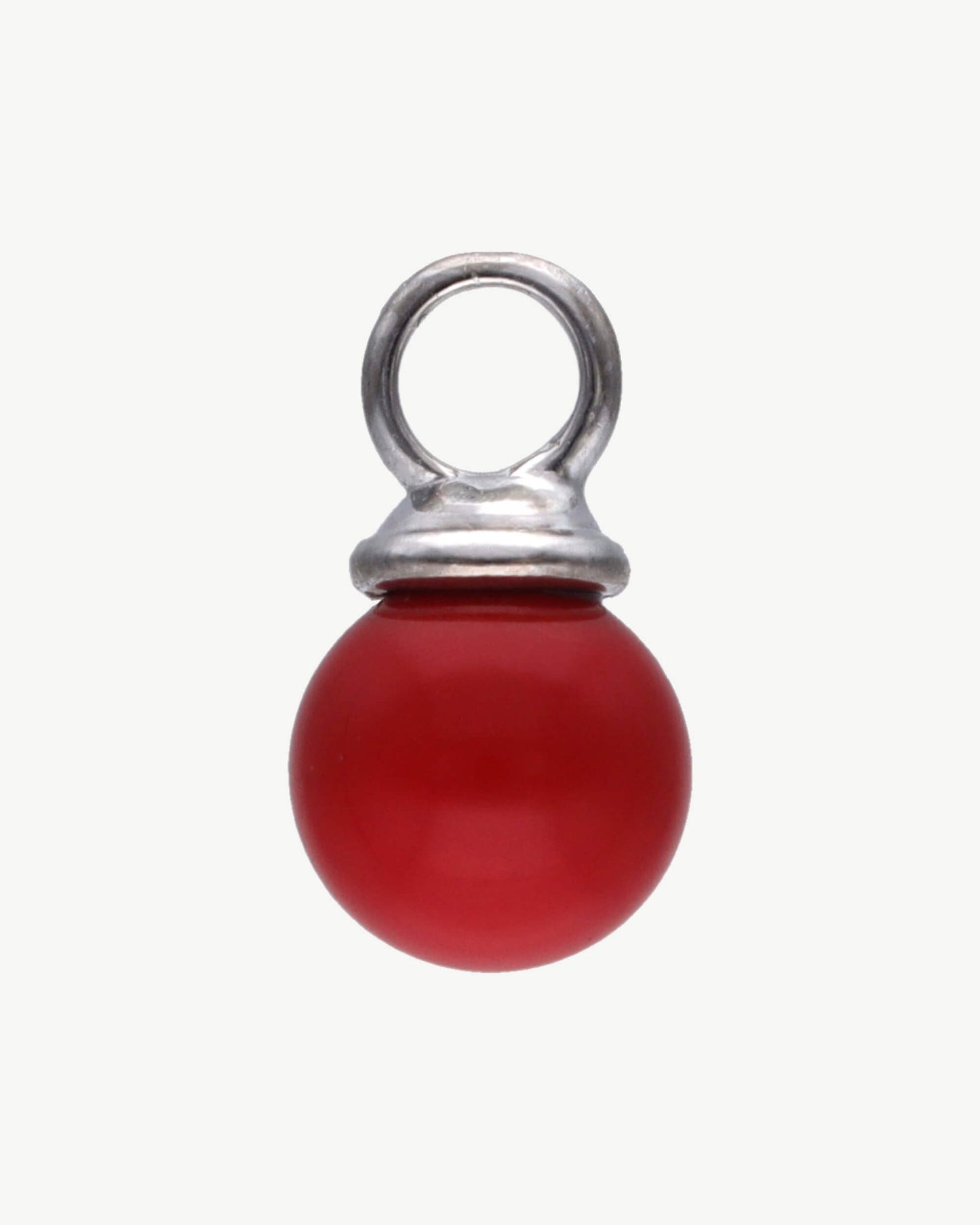 Red Round Pearl Charm Pearl Charms