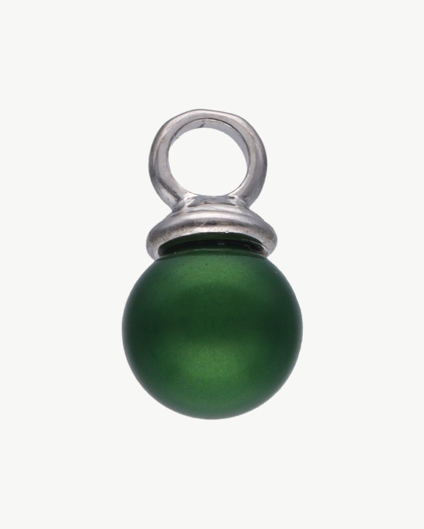 Green Round Pearl Charm Pearl Charms