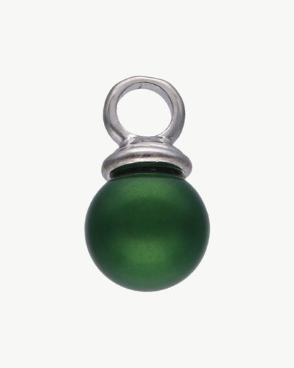 Green Round Pearl Charm Pearl Charms