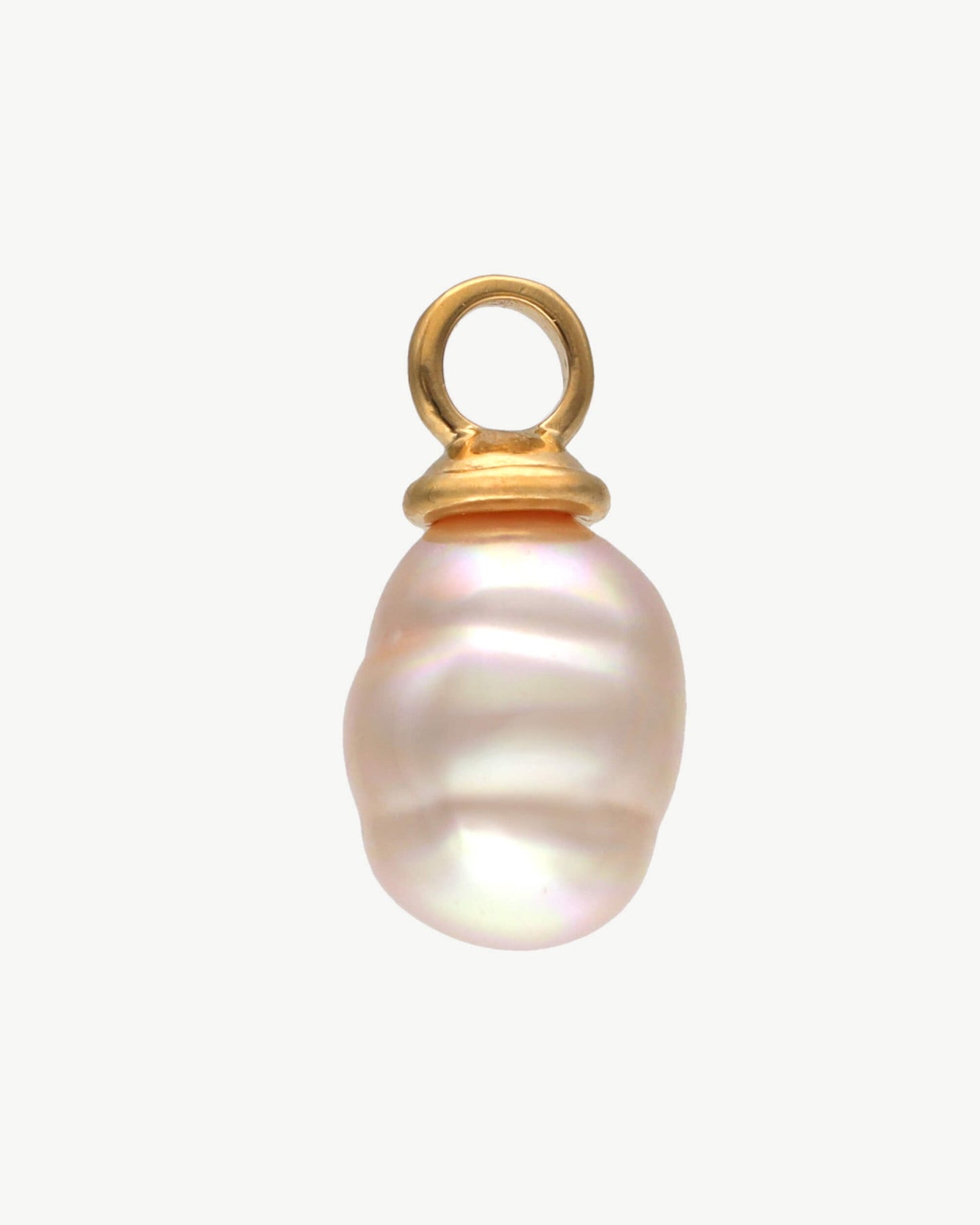 Baroque Pearl Charm 10mm Pink Pearl Charms